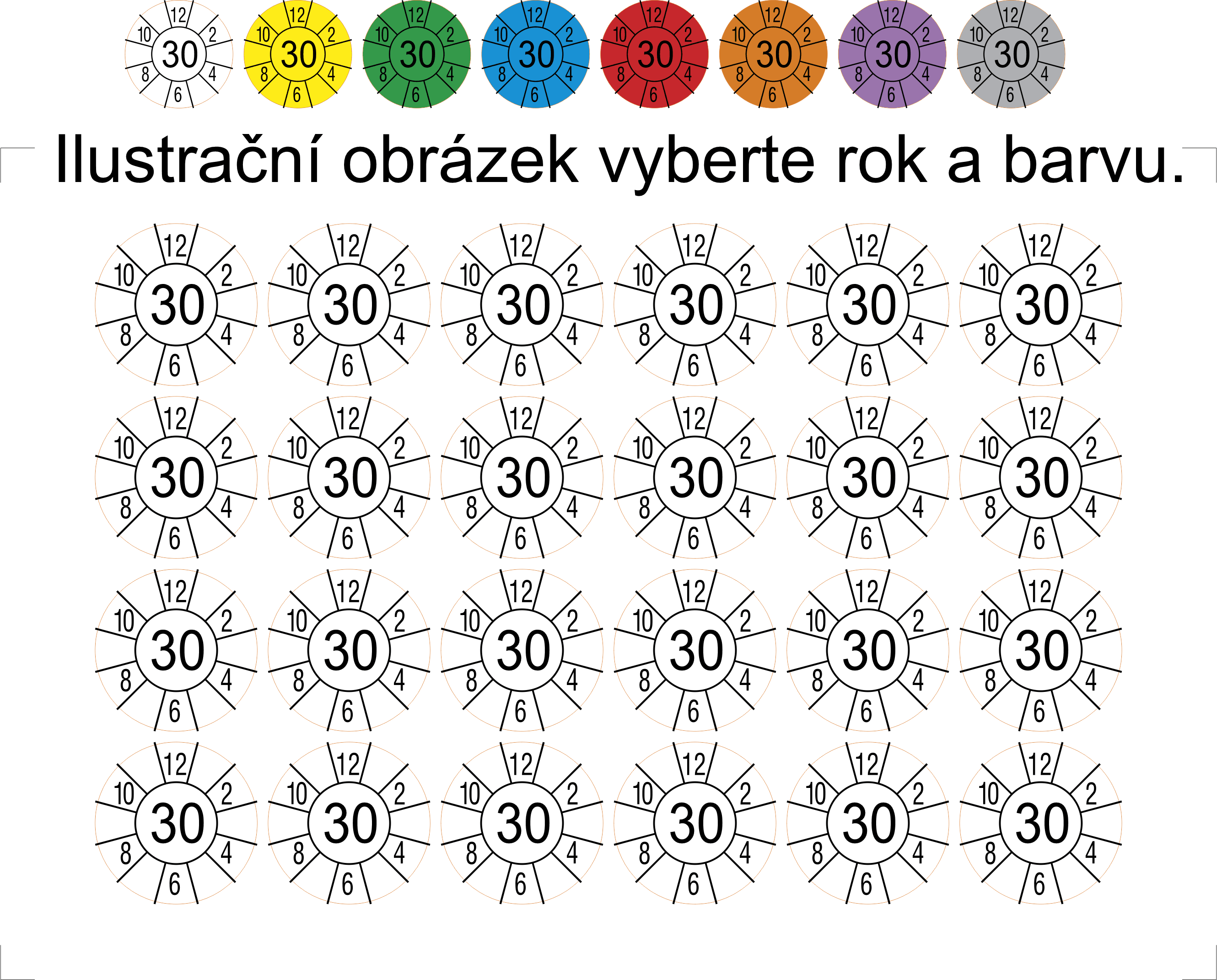 011 jednoletá sudé měsíce 30mm