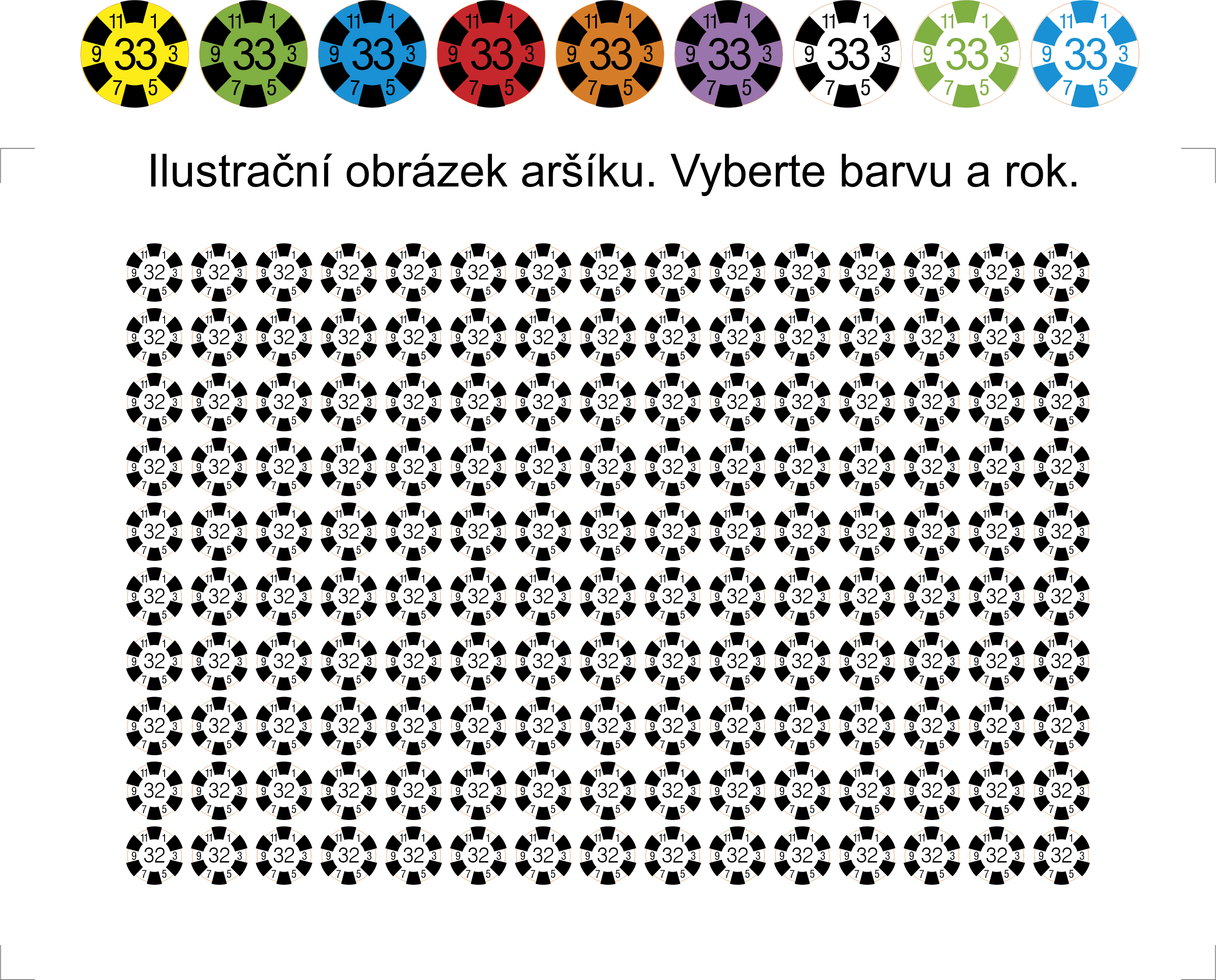 186 jednoletá liché měsíce 10mm