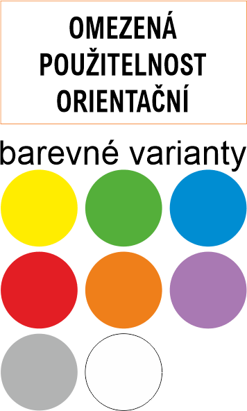 357 OMEZENÁ POUŽITELNOST ORIENTAČNÍ 20x10mm
